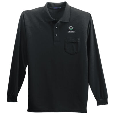  Long Sleeve Silk Touch™ Polo with Pocket Thumbnail