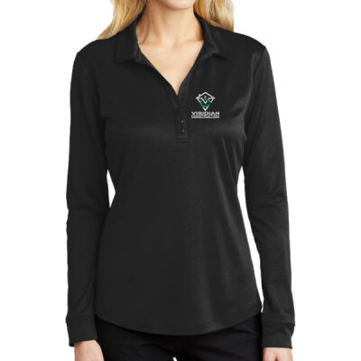 Ladies Silk Touch ™ Performance Long Sleeve Polo Thumbnail