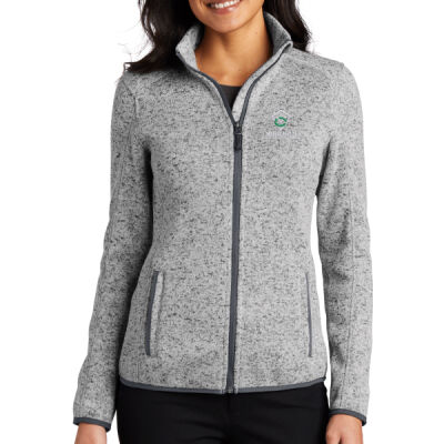 Ladies Sweater Fleece Jacket Thumbnail