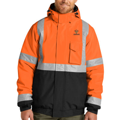   - Ansi 107 Class 3 Economy Waterproof Insulated Bomber Jacket Thumbnail